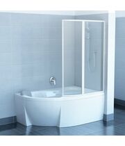 Шторка для ванны Ravak Rosa VSK2 150 L белый+транспарент