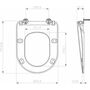 Сиденье для унитаза Ravak Uni Chrome Flat, черное, X01795