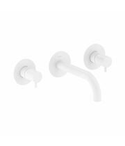 Смеситель для ванны настенный Ravak ES 021.10 WV.O1, 1 вывод, белый вельвет, X070240