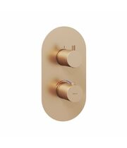 Смеситель скрытого монтажа Ravak ES 067.60RGB.O3, 3 вывода, розовое золото, X070363