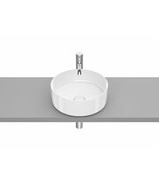 Раковина накладная Roca Inspira Round 37x37, глянцевая белая, A327523000