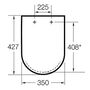 Сиденье с крышкой для унитаза Roca Gap Clear Rim, 7801730004