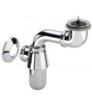 Сифон для умывальника Viega 148355, бутылочный, латунь, хром, для инвалидов, 5/4x32