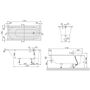 Ванна квариловая Villeroy&Boch Oberon 170x75, с ножками, без отв перелива, белая, UBQ170OBE2V-01