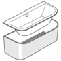 Ванна квариловая Villeroy&Boch Oberon 2.0 180x80, UBQ180OBR9CD00V-01