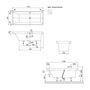 Ванна квариловая Villeroy&Boch Squaro 170x75, с ножками, белая, UBQ170SQR2V-01