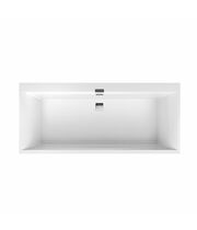 Ванна квариловая Villeroy&Boch Squaro Edge 12 180x80, с ножками, слив-перелив, белая, UBQ180SQE2DV-01