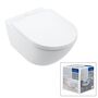 Подвесной унитаз Villeroy& Boch Subway 3.0 56x37, с сиденьем, 4670TS01
