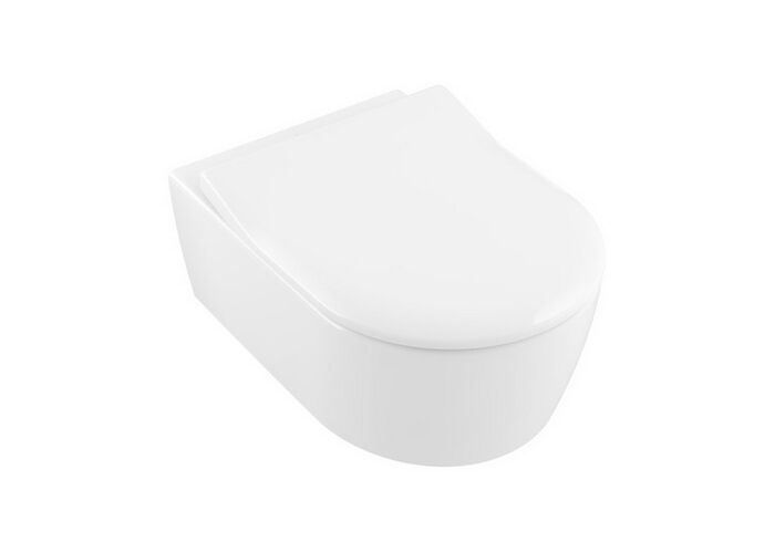 Унитаз подвесной Villeroy&Boch Avento 37x53, Soft Close, безободковый, 5656RS01