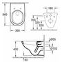 Унитаз подвесной Villeroy&Boch O'Novo 36x56, с сиденьем Soft Close, 5660H101