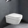 Унитаз подвесной Villeroy & Boch Architectura 37x53 с сиденьем Soft Close, безободковый, 4694HR01
