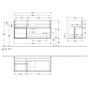 Тумба под умывальник Villeroy&Boch Finion 100, G040GFGJ