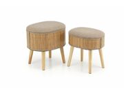 Комплект HALMAR TICO (2 пуфа) бежевый..