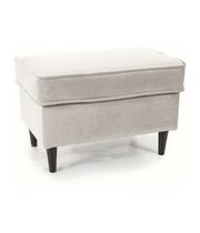 Пуф SIGNAL RON Velvet Bluvel 03 светло-серый/венге (P)