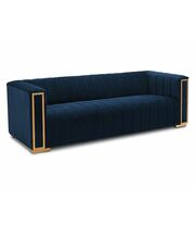 Диван SIGNAL VOGUE 3 Velvet tap. 202 темно-синий/золотой