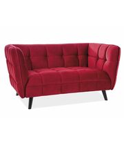 Диван SIGNAL CASTELLO 2 Velvet Bluvel 59 бордовый/венге