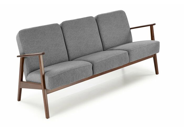 Диван HALMAR MILANO 3S tap. Castel 93 серый