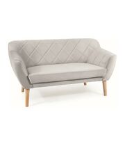 Диван SIGNAL KARO 2 Velvet Bluvel 03 светло-серый/бук