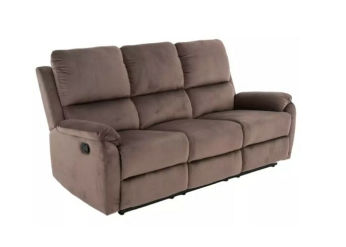 Диван SIGNAL SPENCER 3 Velvet Bluvel 38 раскладной, капучино