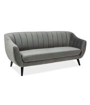 Диван SIGNAL ELITE 3 Velvet Bluvel 14 серый/венге