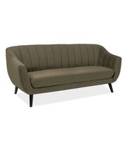 Диван SIGNAL ELITE 3 Velvet Bluvel 77 оливковый/венге