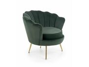 Кресло HALMAR AMORINITO темно-зеленый/золотой..