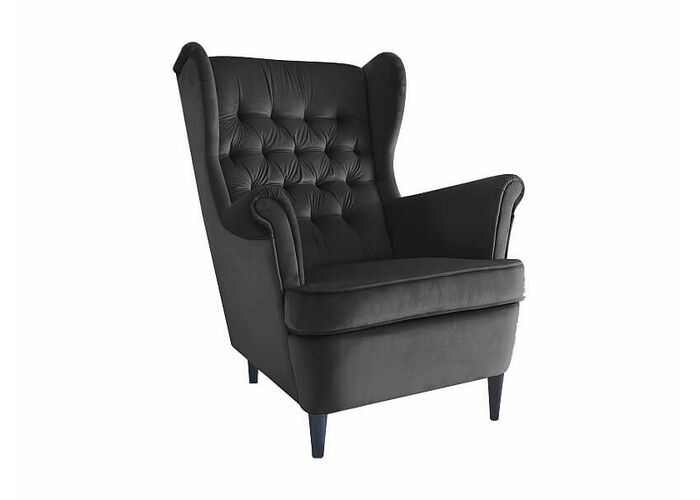 Кресло SIGNAL HARRY Velvet Bluvel 19 черный/венге
