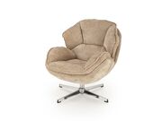 Кресло HALMAR GUIDO бежевый/хром..