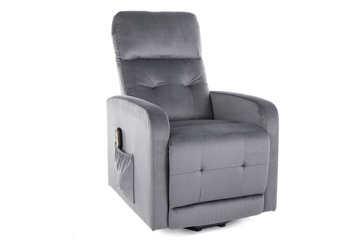 Кресло SIGNAL OTUS II Velvet Bluvel 14 раскладное, темно-серый