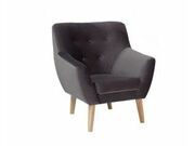 Кресло SIGNAL NORDIC 1 Velvet Bluvel 14 серый..