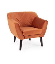 Кресло SIGNAL KARO 1 Velvet Bluvel 4215 корица/венге