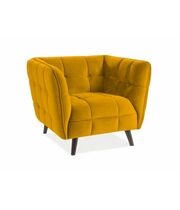 Кресло SIGNAL CASTELLO 1 Velvet Bluvel 68 карри/венге