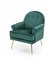 Кресло HALMAR SANTI темно-зеленый/золотой