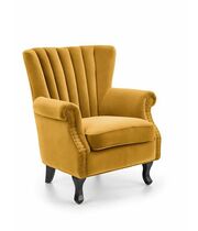 Кресло HALMAR TITAN горчичный/черный