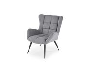 Кресло HALMAR BYRON серый/черный..
