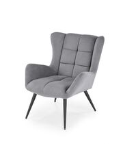 Кресло HALMAR BYRON серый/черный