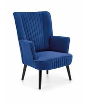 Кресло HALMAR DELGADO темно-синий/черный