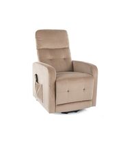 Кресло SIGNAL OTUS II Velvet Bluvel 28 раскладное, бежевый