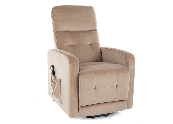 Кресло SIGNAL OTUS II Velvet Bluvel 28 раскладное, бежевый