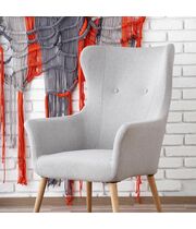 Кресло HALMAR COTTO светло-серый/натуральный