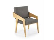 Кресло HALMAR FREEDOM дуб натуральный/серый..