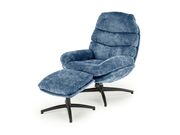 Кресло HALMAR DARIO синий/черный..