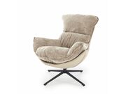 Кресло HALMAR LOBSTER бежевый/черный..