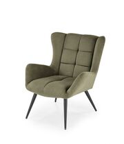 Кресло HALMAR BYRON оливковый/черный