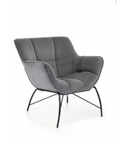 Кресло HALMAR BELTON серый/черный