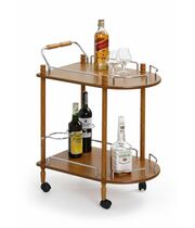 Стол сервировочный HALMAR BAR4 бук/хром