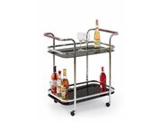 Стол сервировочный HALMAR BAR7 черный/хром..