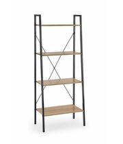 Стеллаж HALMAR NARVIK REG2 дуб сонома/черный, 60/32/148