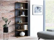 Стеллаж SIGNAL CORNER дуб вотан/черный, 170/6..