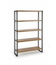 Стеллаж HALMAR BOLIVAR REG2 дуб золотой/черный, 100/30/155